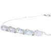 MES BIJOUX Witgouden armband met diamanten en topaas New