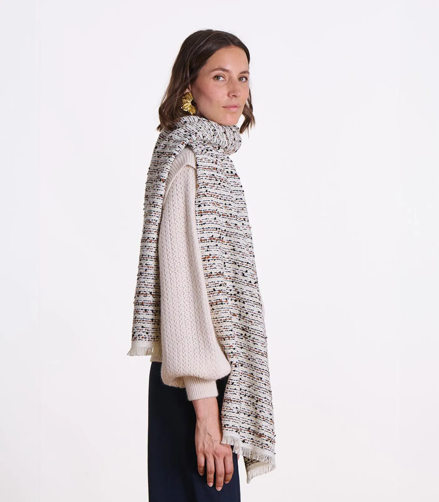 La Fée Maraboutée Witte sjaal white Clearance