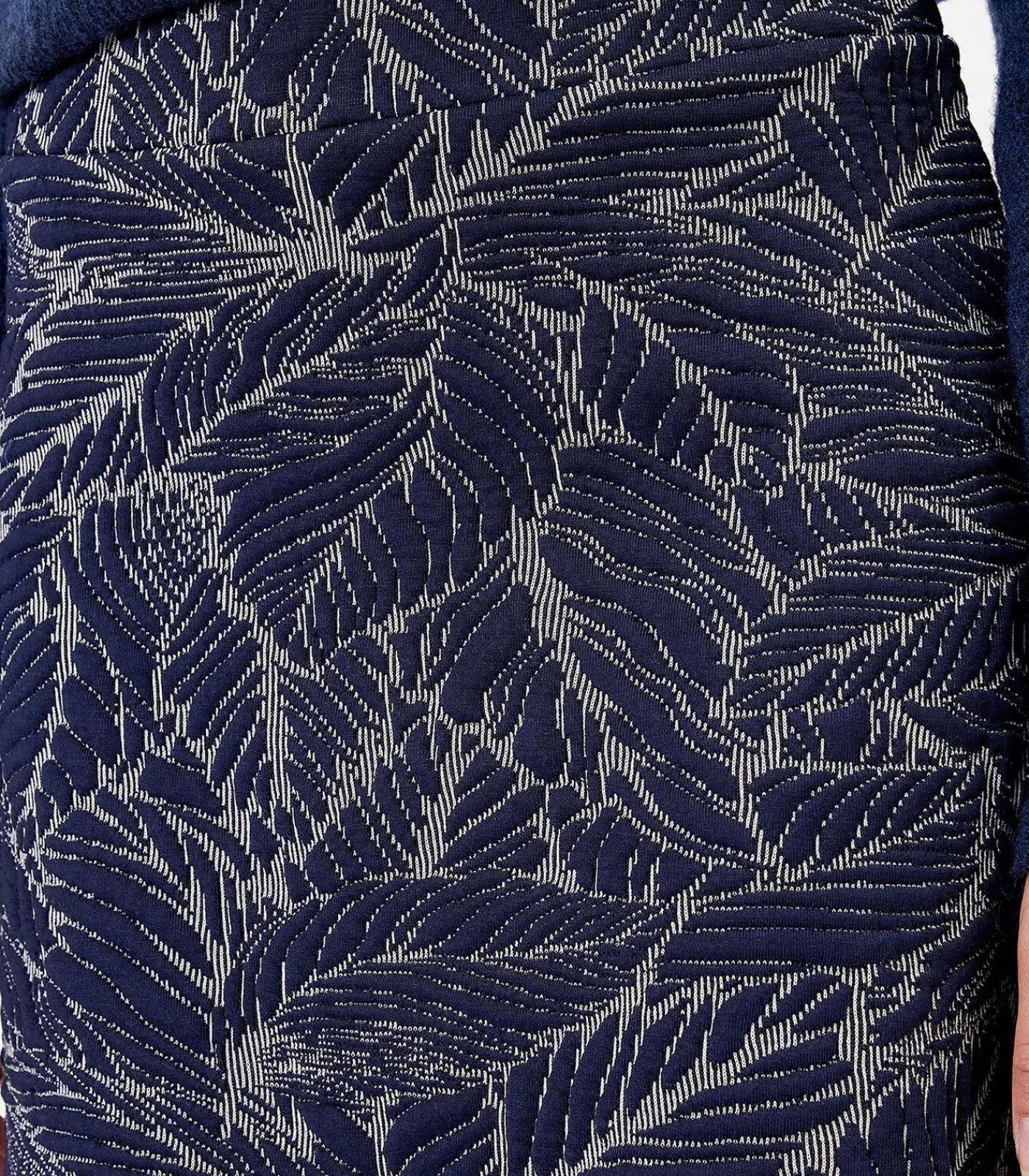 La Fiancée Zacht gebreide trapeze rok SIGRUN darkBlue Outlet