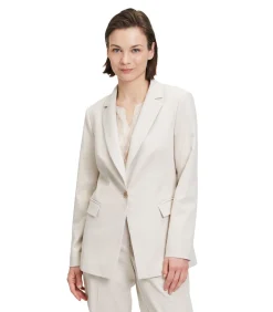 Betty & Co Zakelijke blazer beige Outlet