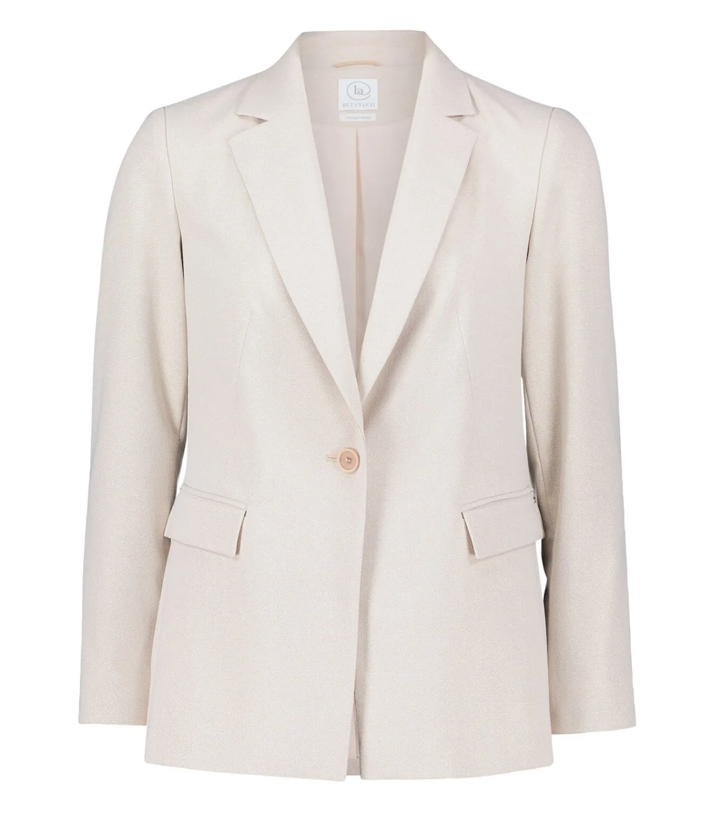Betty & Co Zakelijke blazer beige Outlet