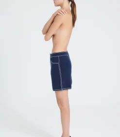 Studio Cashmere8 ZAYA 15 Gebreide korte broek Milano - 100% kasjmier navyBlue Online