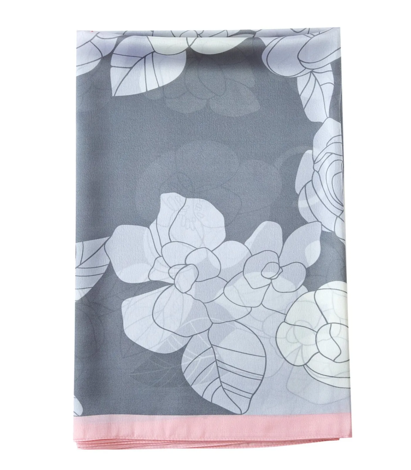 V1969 Zijden stola Rosa Nebbia gray New