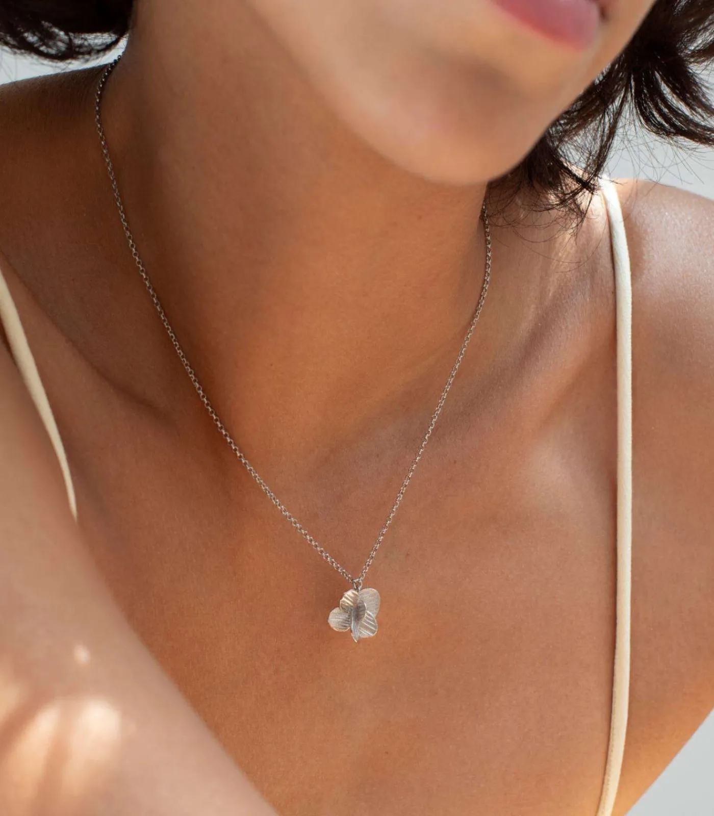 Joidart Zilveren ketting Pampalonia met bloemhanger silver Hot