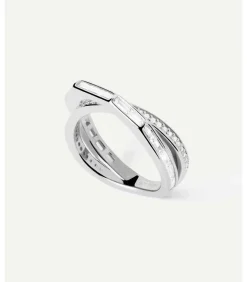 PDPAOLA Zilveren ring Olivia silver Discount