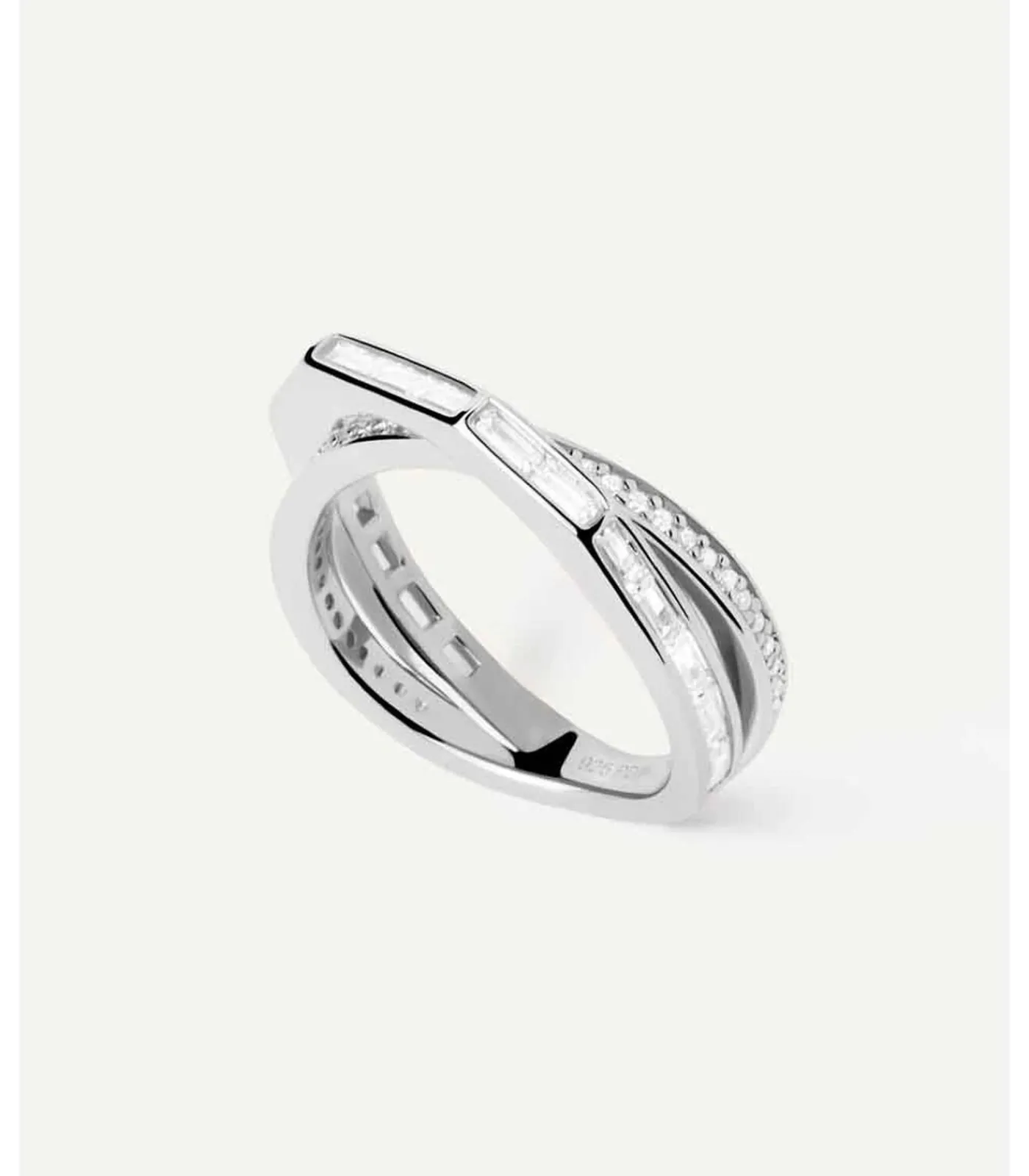 PDPAOLA Zilveren ring Olivia silver Discount