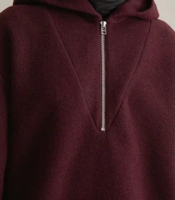 Marc O’Polo DENIM Zip hoodie los darkRed Hot