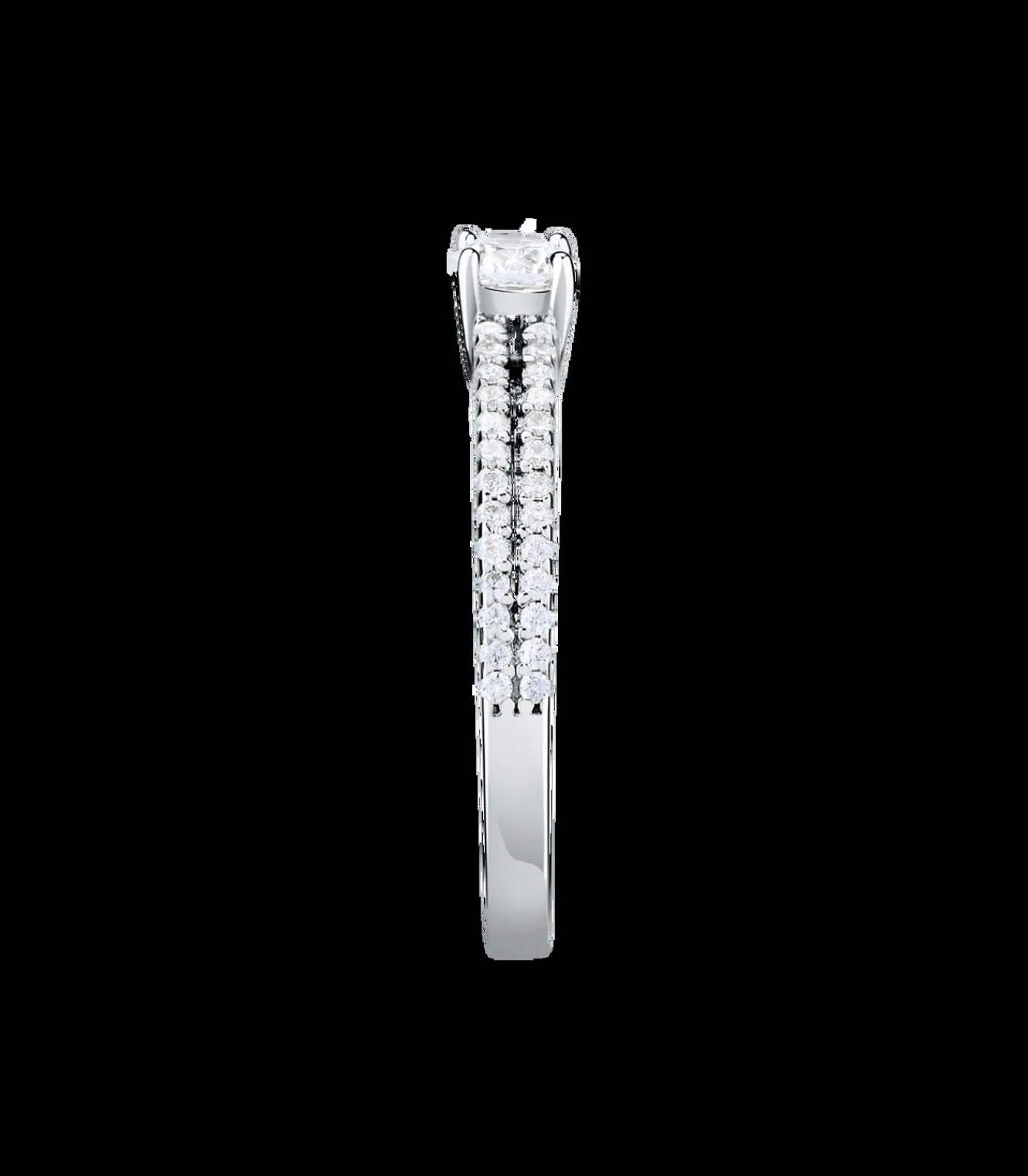 Bluespirit Zirkoon ring, Zilver 925 B-CLASSIC white