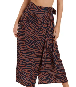 LISCA Zomerse wikkelrok Lima brown New