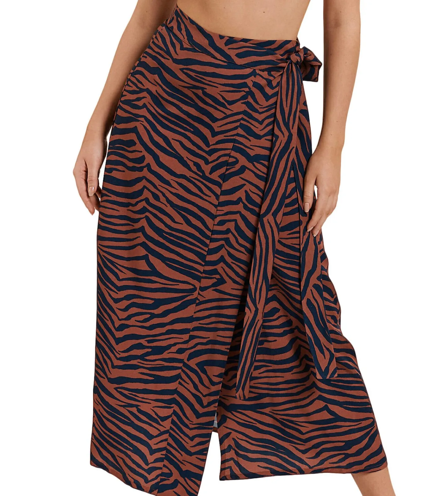 LISCA Zomerse wikkelrok Lima brown New