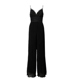 GUESS Zwart Jumpsuit Met Plissevouwen En Kant black