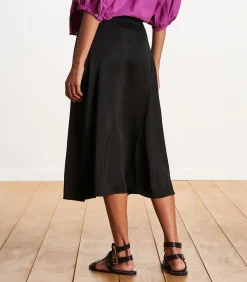 La Fée Maraboutée zwart satijnen formele rok black New