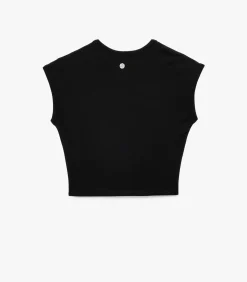 Koton Zwart T-shirt Korte Mouwen Slanke Pasvorm black Discount