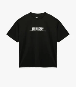 Koton Zwart T-shirt Ronde Hals Korte Mouwen Bedrukt black