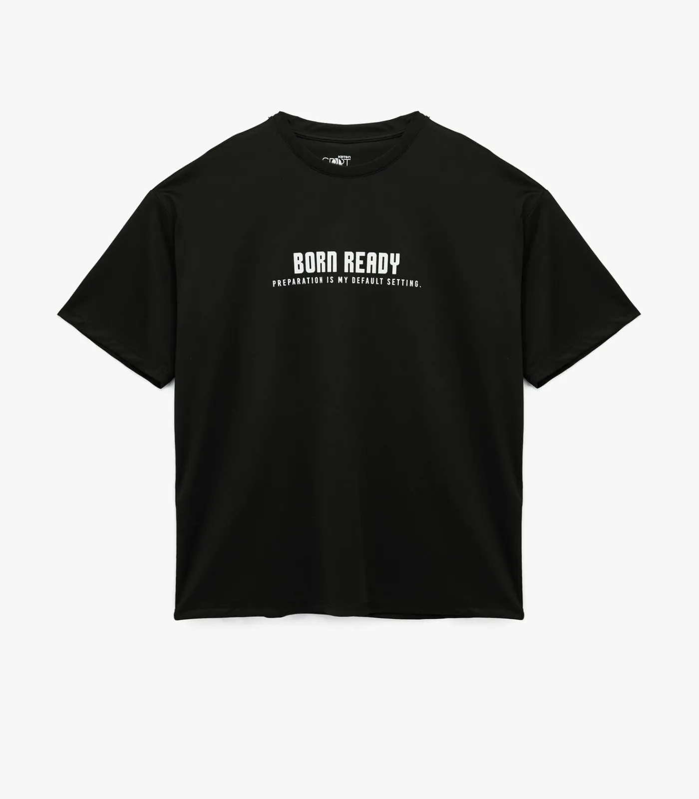 Koton Zwart T-shirt Ronde Hals Korte Mouwen Bedrukt black