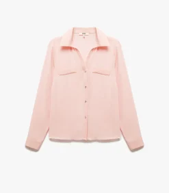 Koton Zwarte Blouse Klassieke Kraag Lange Mouwen white Outlet