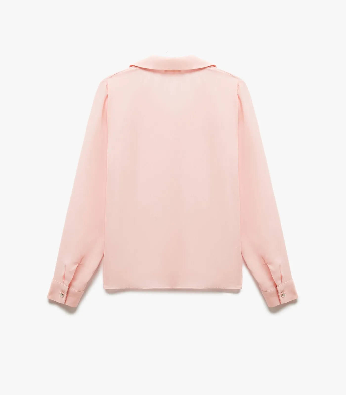 Koton Zwarte Blouse Klassieke Kraag Lange Mouwen white Outlet