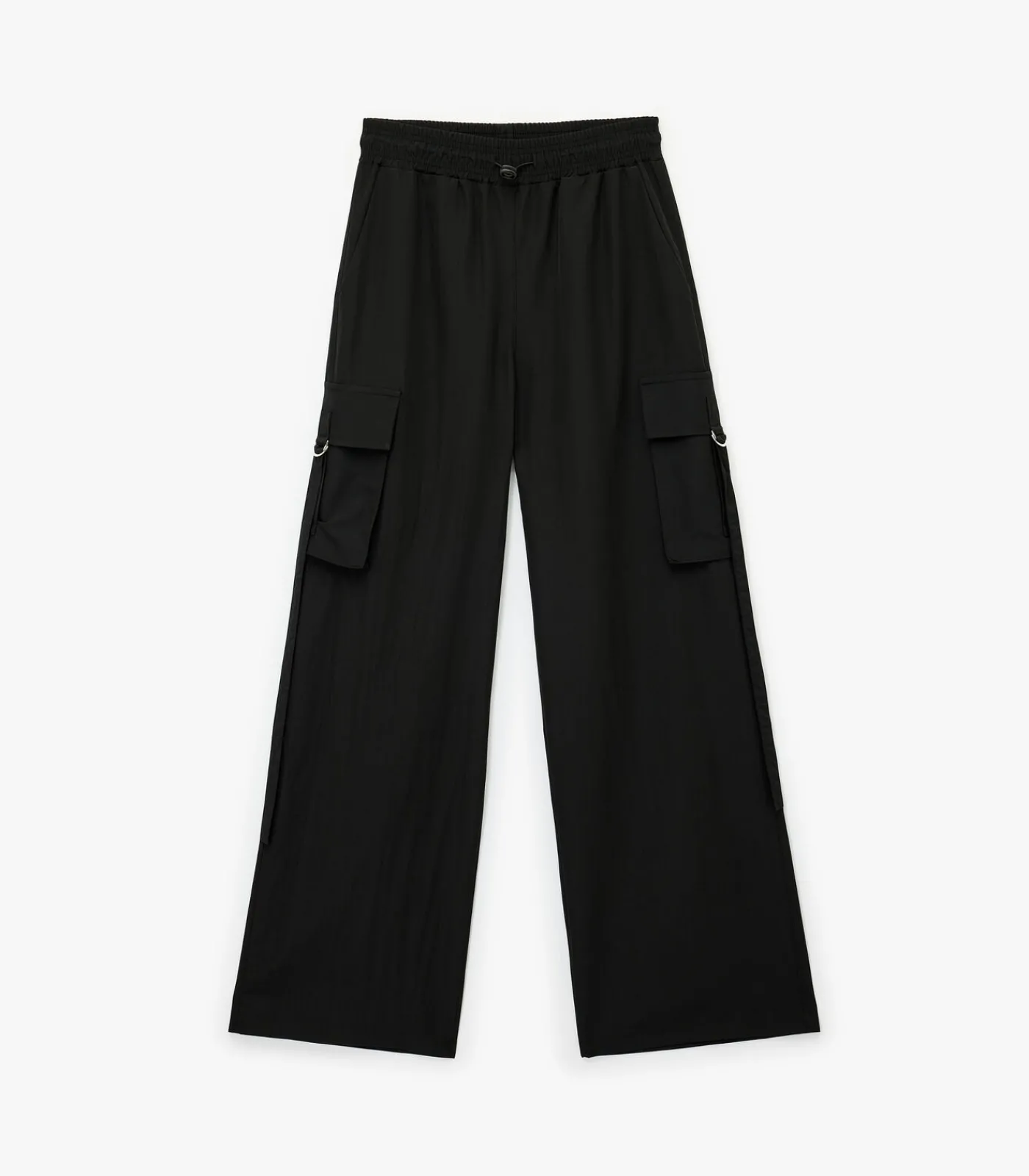 Koton Zwarte Broek Hoge Taille Met Zakdetail black Discount