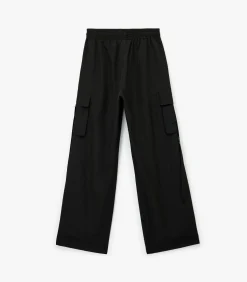 Koton Zwarte Broek Hoge Taille Met Zakdetail black Discount