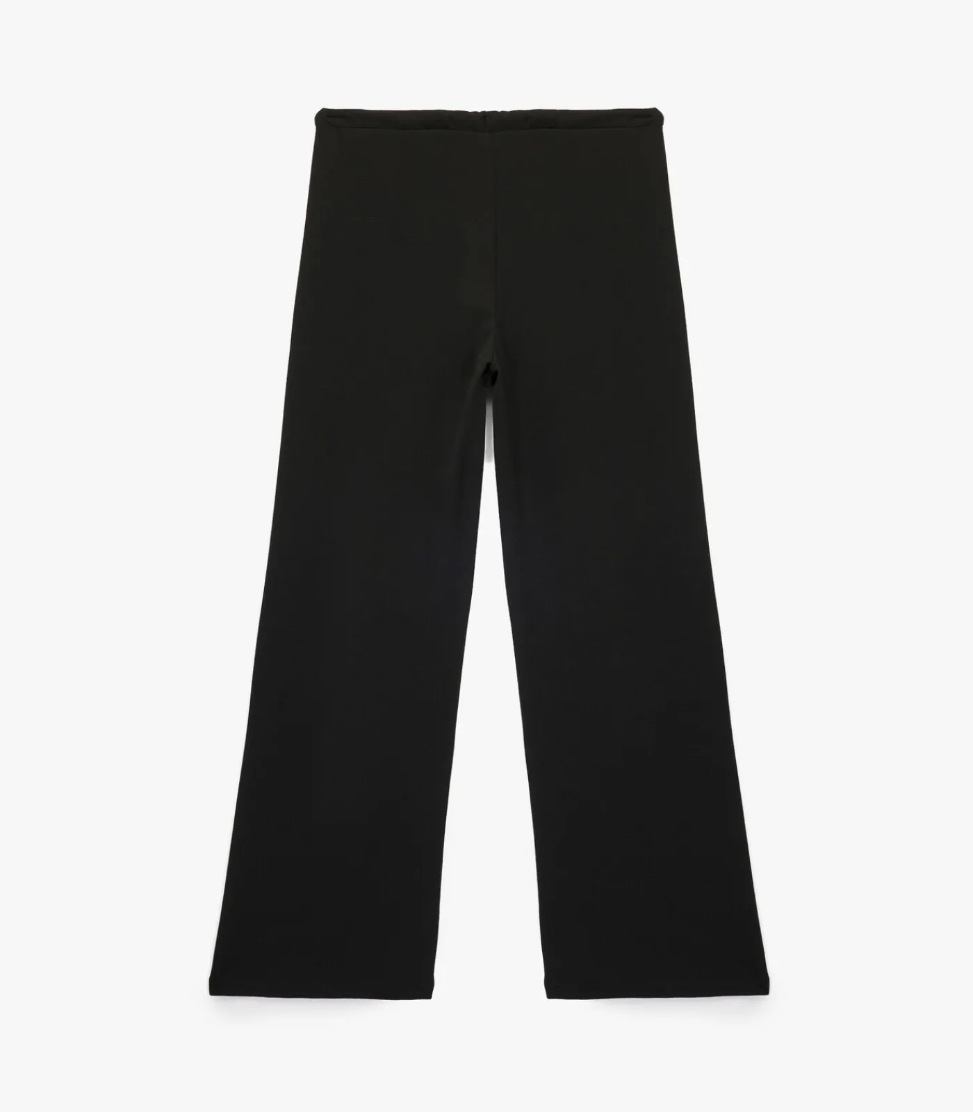 Koton Zwarte Broek Hoge Taille Wijde Pijpen black Outlet