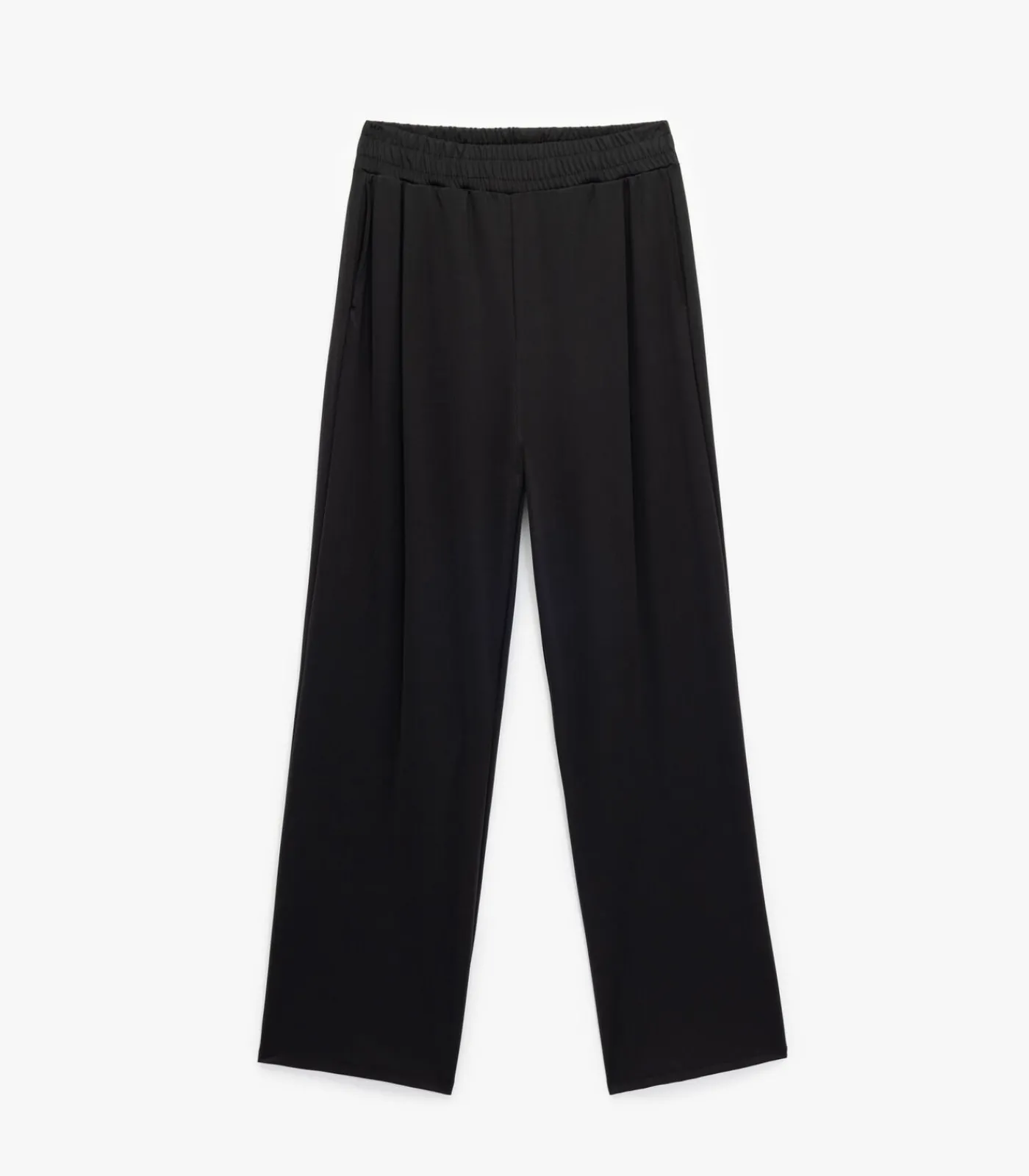 Koton Zwarte Joggingbroek Hoge Taille Wijde Pijpen black Hot