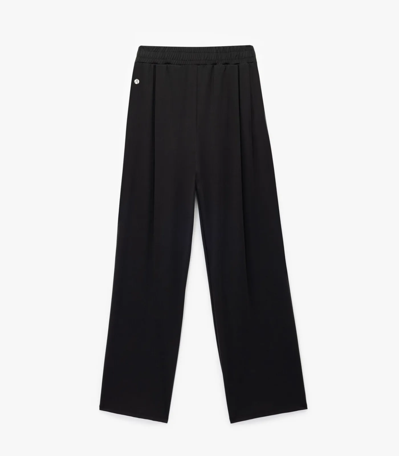 Koton Zwarte Joggingbroek Hoge Taille Wijde Pijpen black Hot