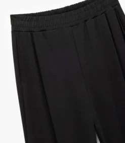 Koton Zwarte Joggingbroek Hoge Taille Wijde Pijpen black Hot
