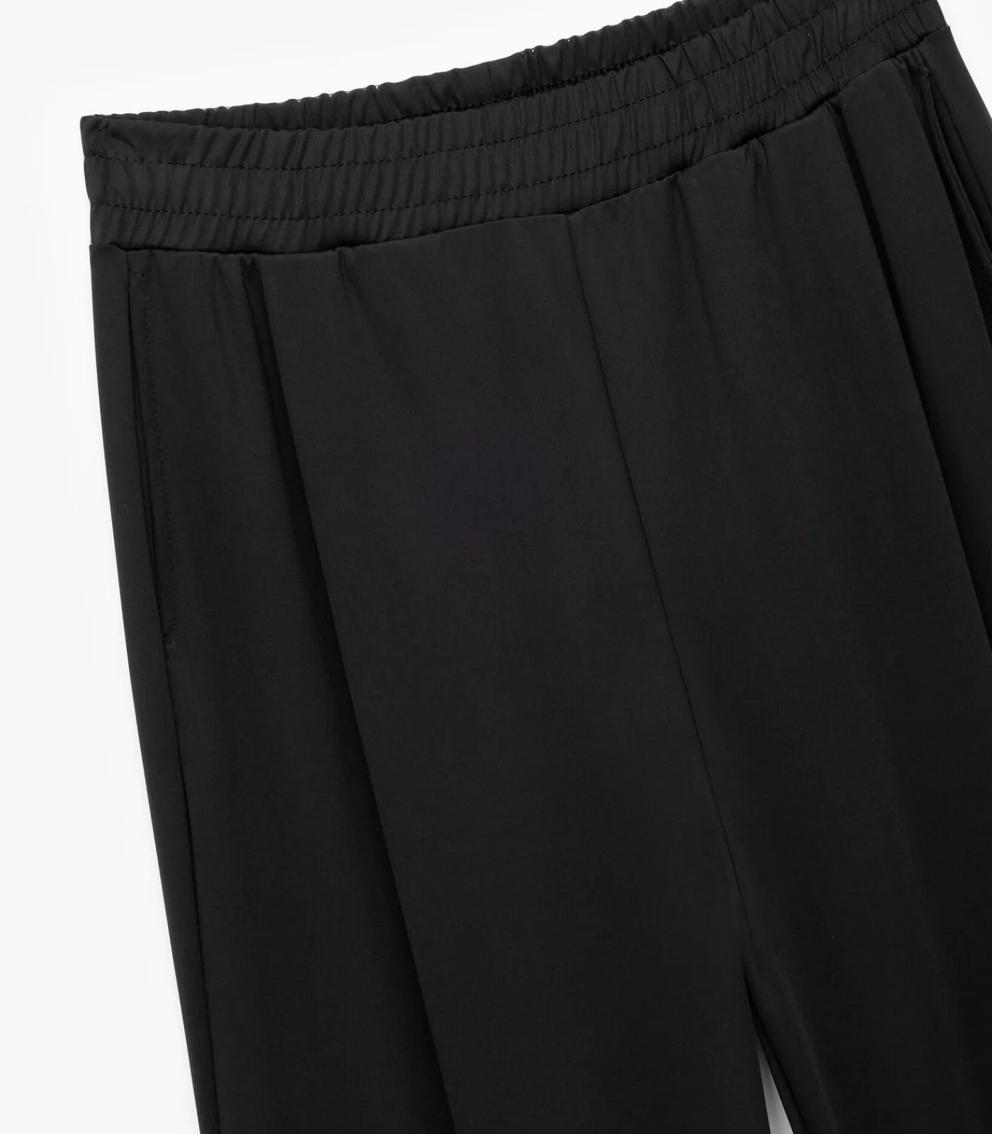 Koton Zwarte Joggingbroek Hoge Taille Wijde Pijpen black Hot