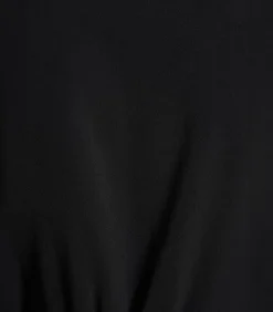 La Fée Maraboutée Zwarte jumpsuit met lange mouwen en overhemdkraag black Best