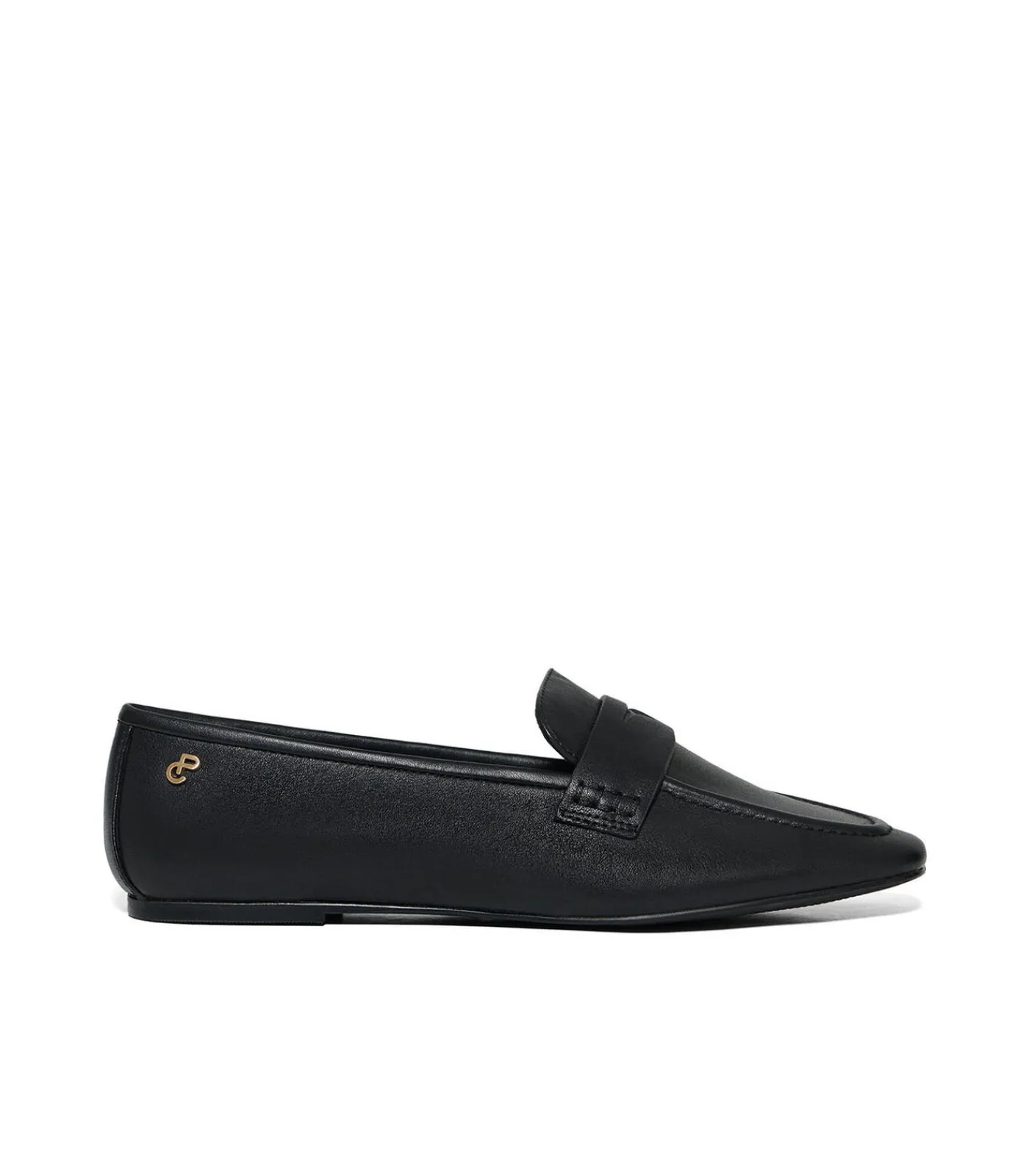 Polo Club Zwarte nappaleren loafers Antonella met metalen detail black New