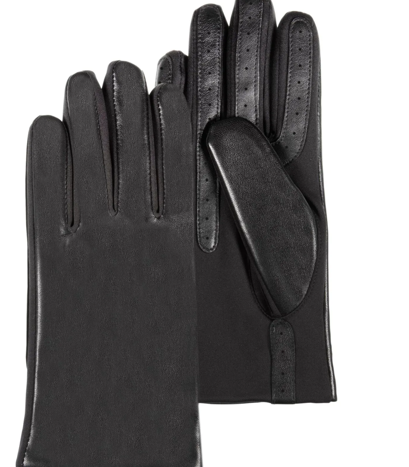 ISOTONER Zwarte schapenleren handschoenen voor dames black Outlet