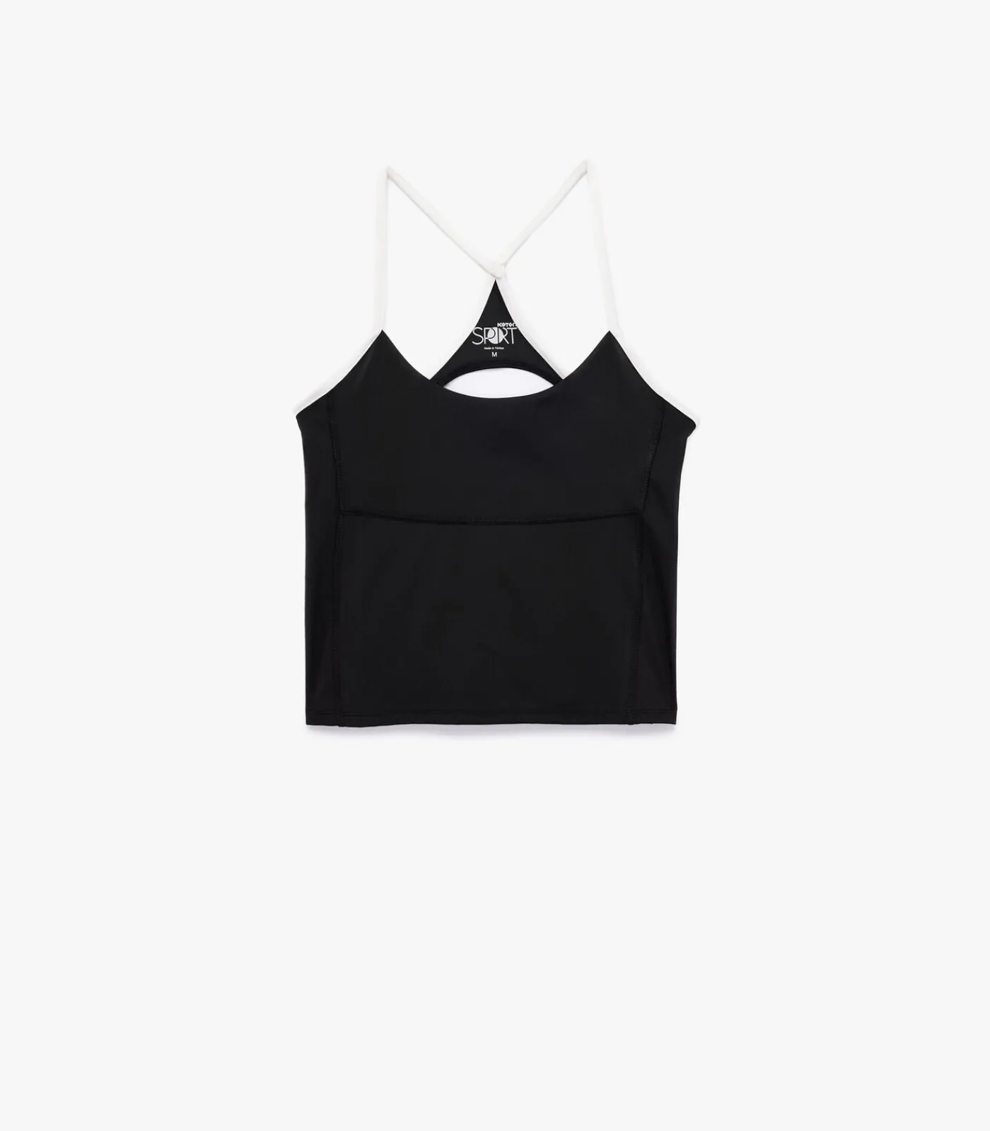 Koton Zwarte Slim Fit Sporttop Mouwloos Rugdetail black