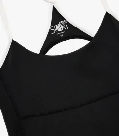 Koton Zwarte Slim Fit Sporttop Mouwloos Rugdetail black