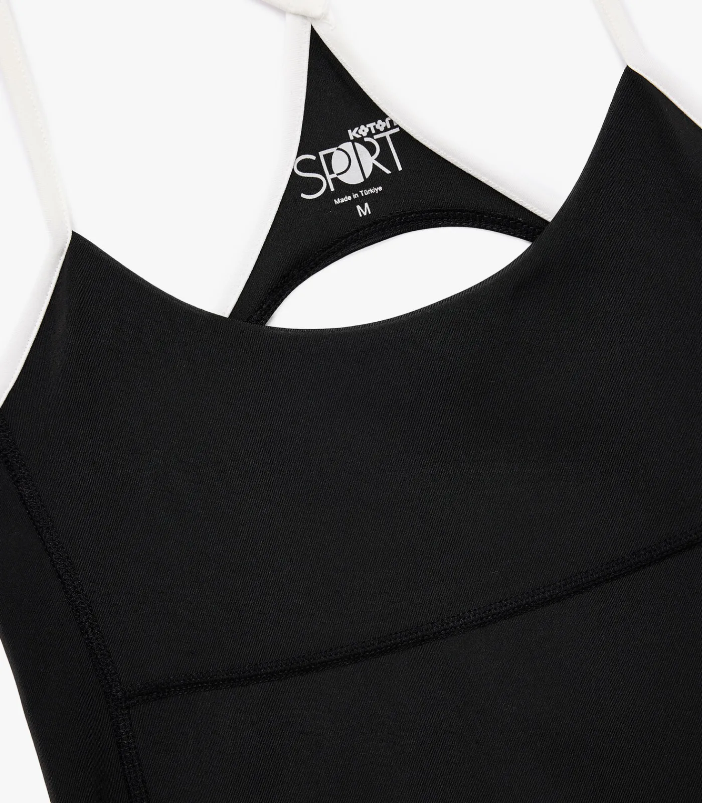 Koton Zwarte Slim Fit Sporttop Mouwloos Rugdetail black