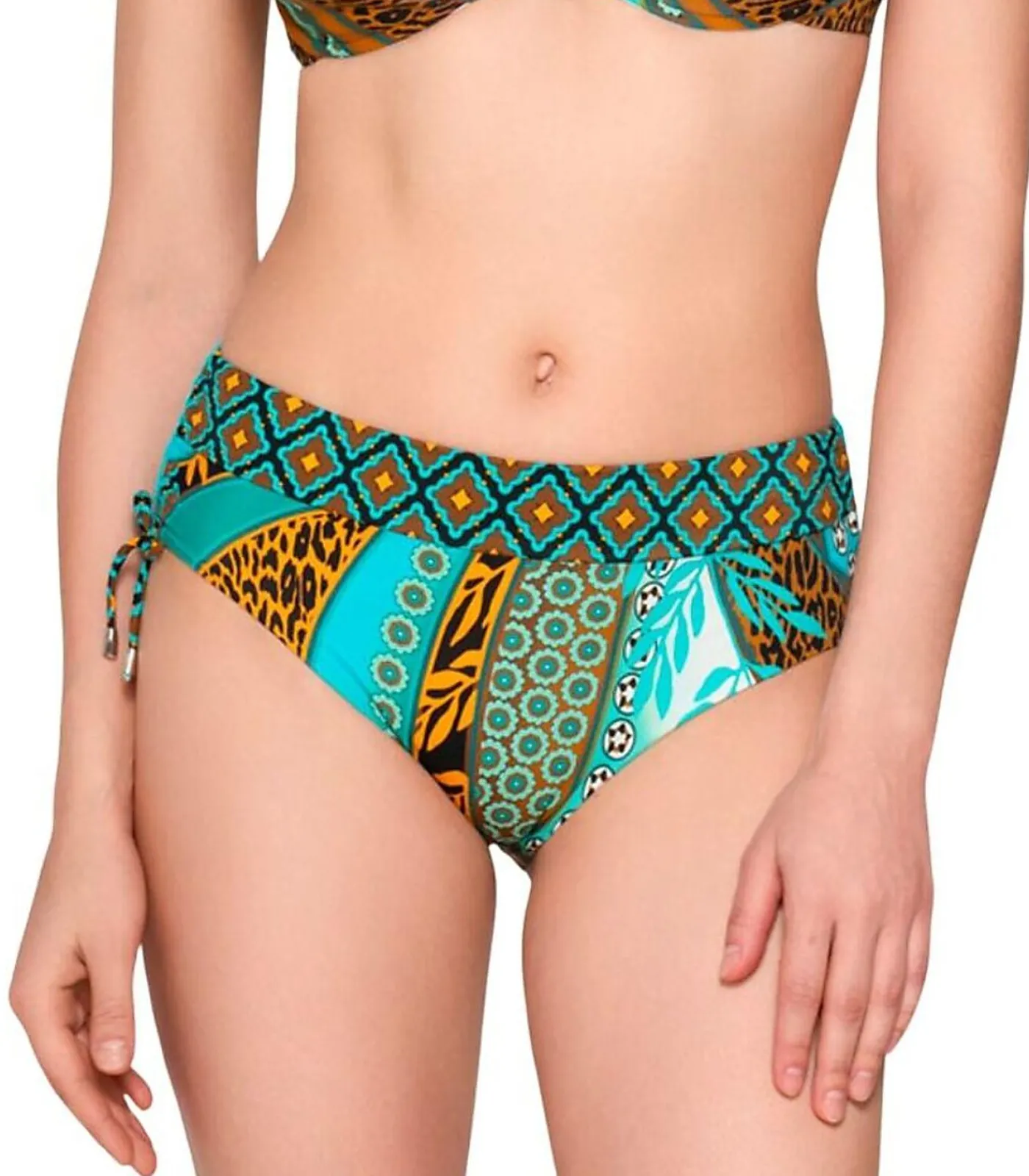 LUNA Zwembroekje met gerimpelde zijkanten JADE multicolor New